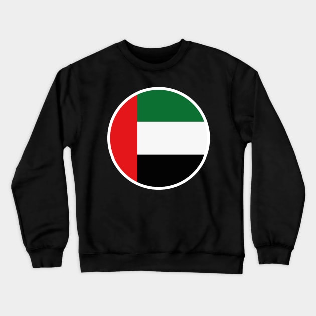 Wear Your Emirati Pride: Striking Flag Pin with UAE Colors Crewneck Sweatshirt by chems eddine